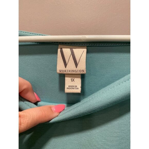 Worthington 1X jade green sweater β new with tags! - Picture 2 of 6